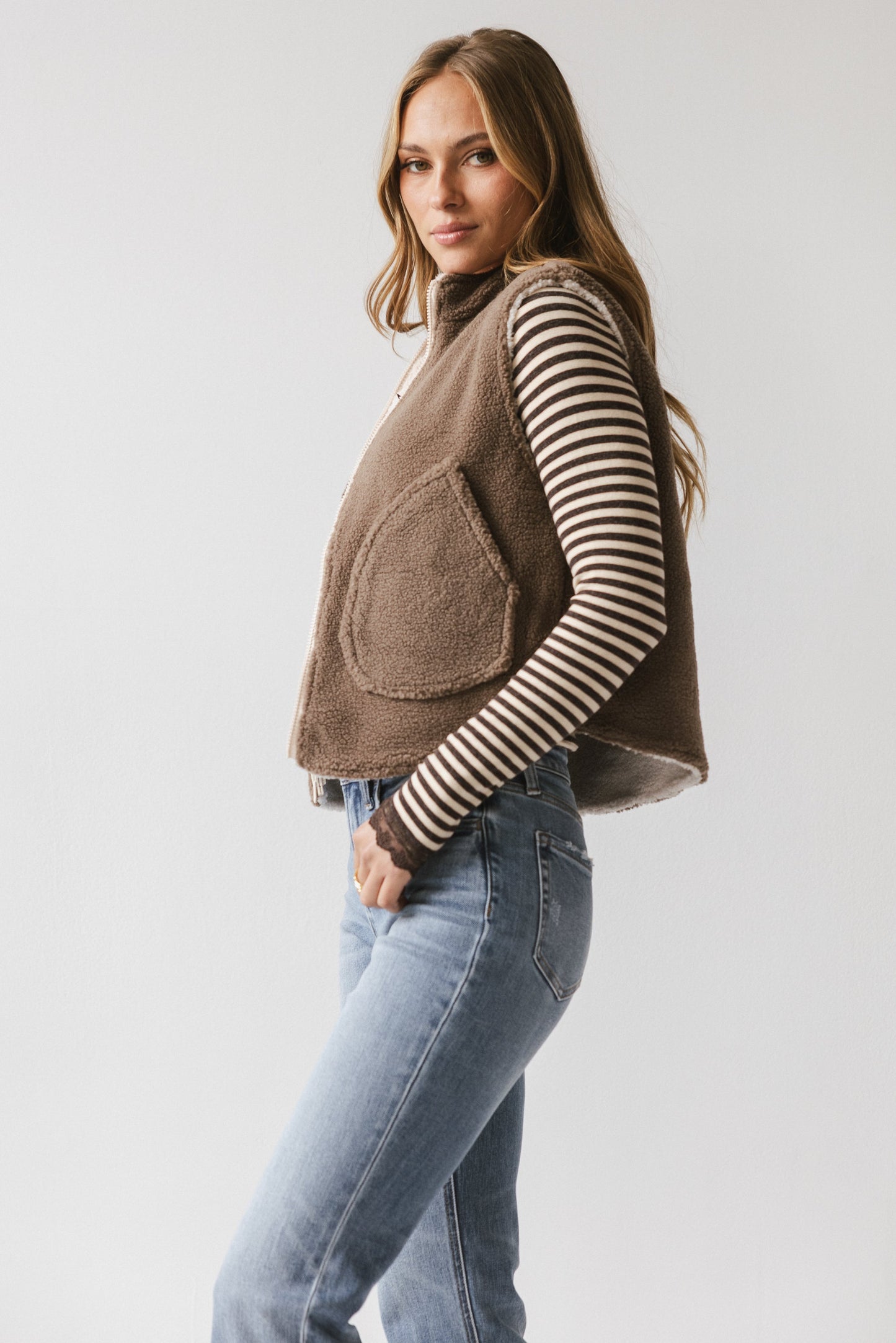 Maddox Reversible Sherpa Vest - FINAL SALE