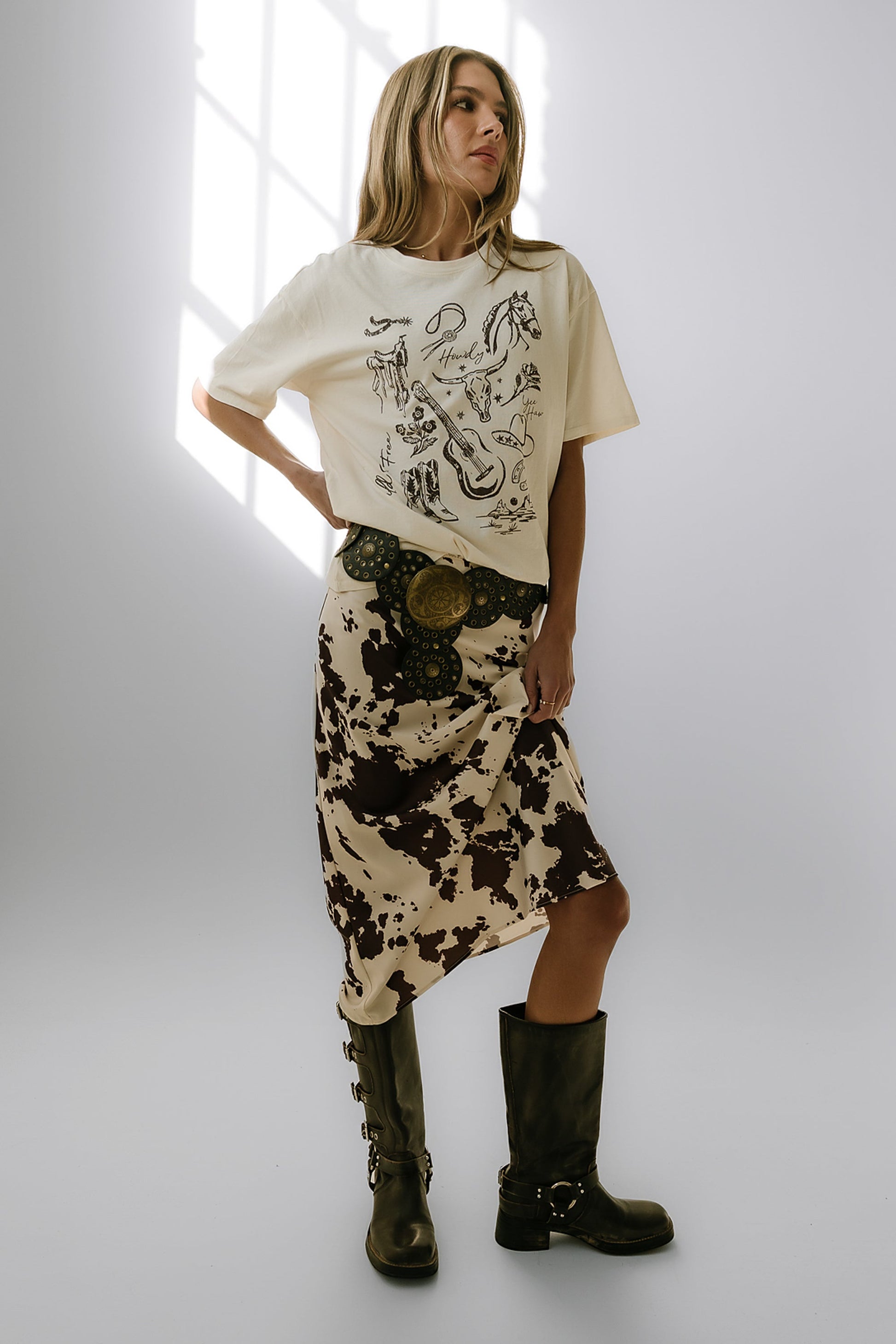 Western Oversized Graphic Tee