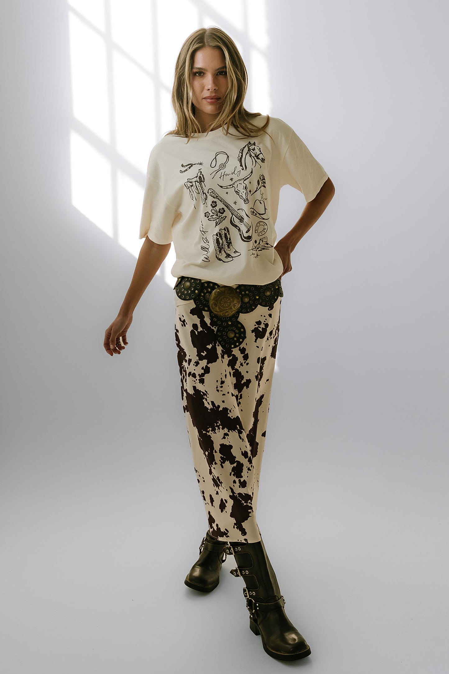 Western Oversized Graphic Tee