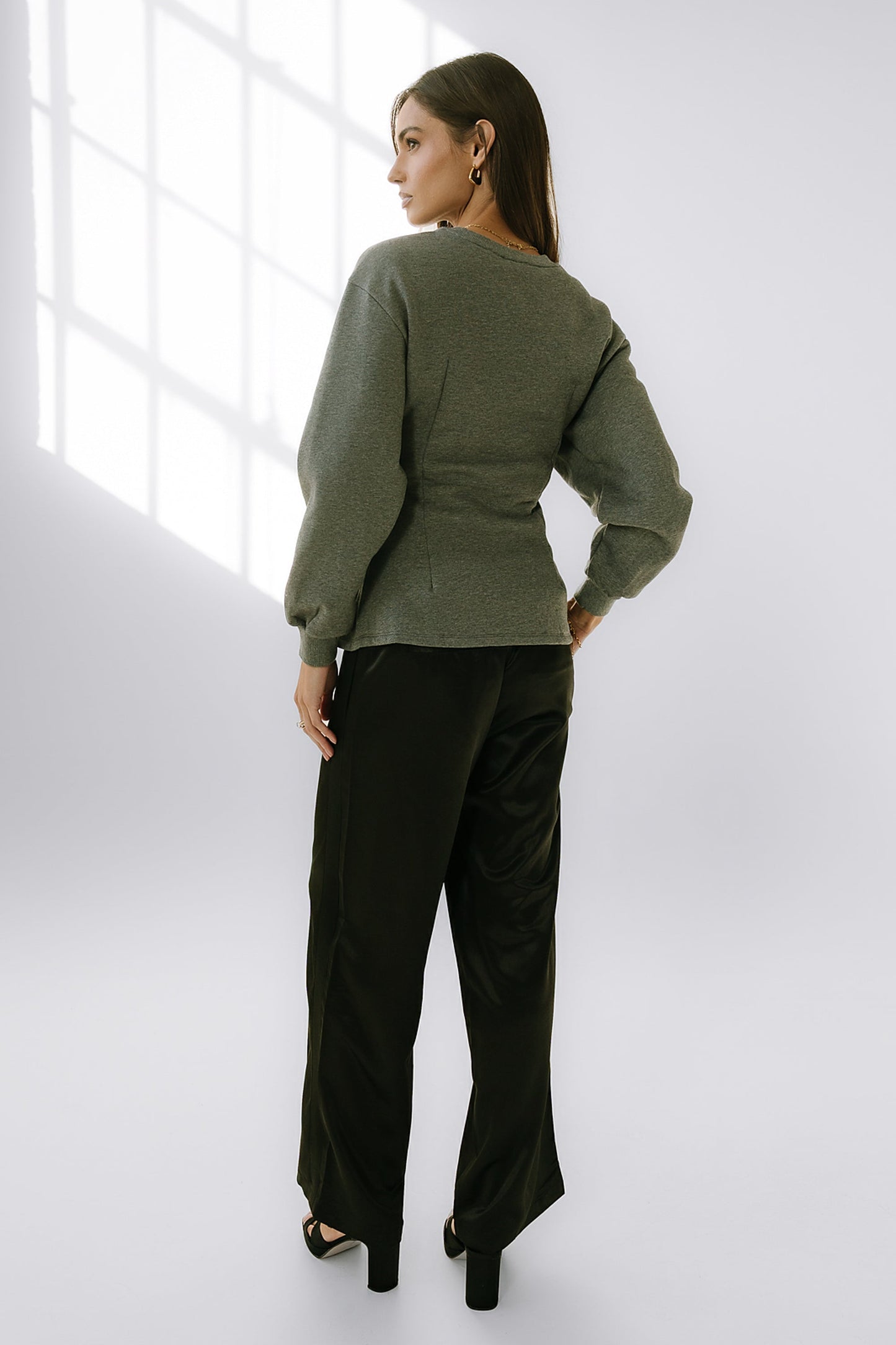 York Pleated Sweater