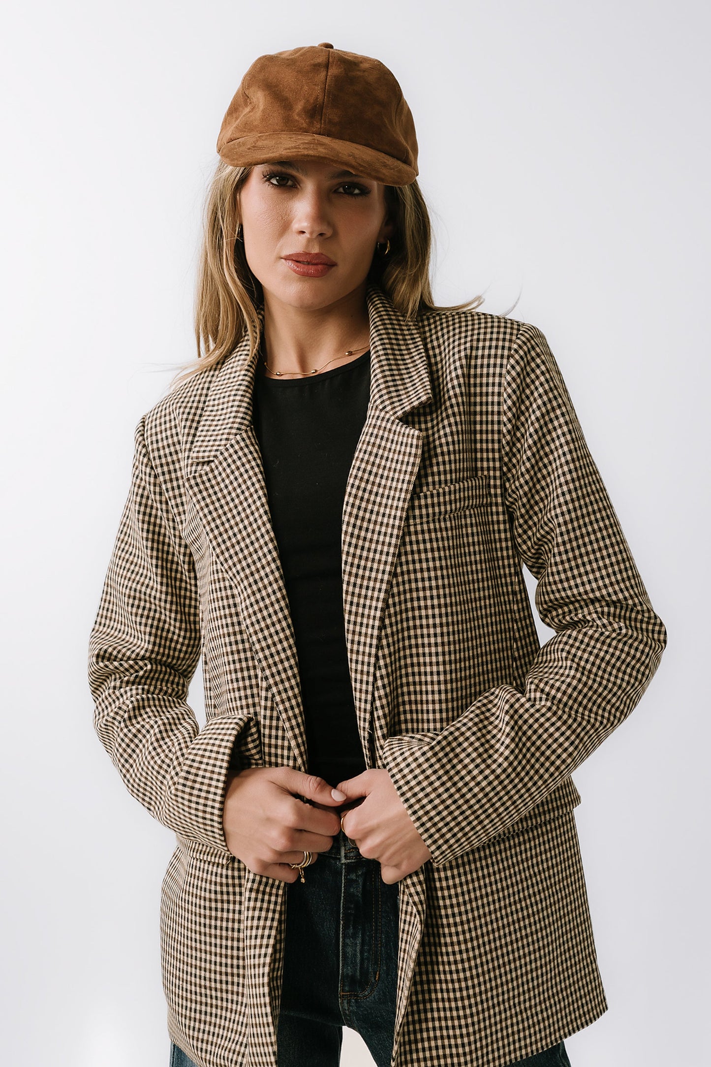 Carie Gingham Blazer