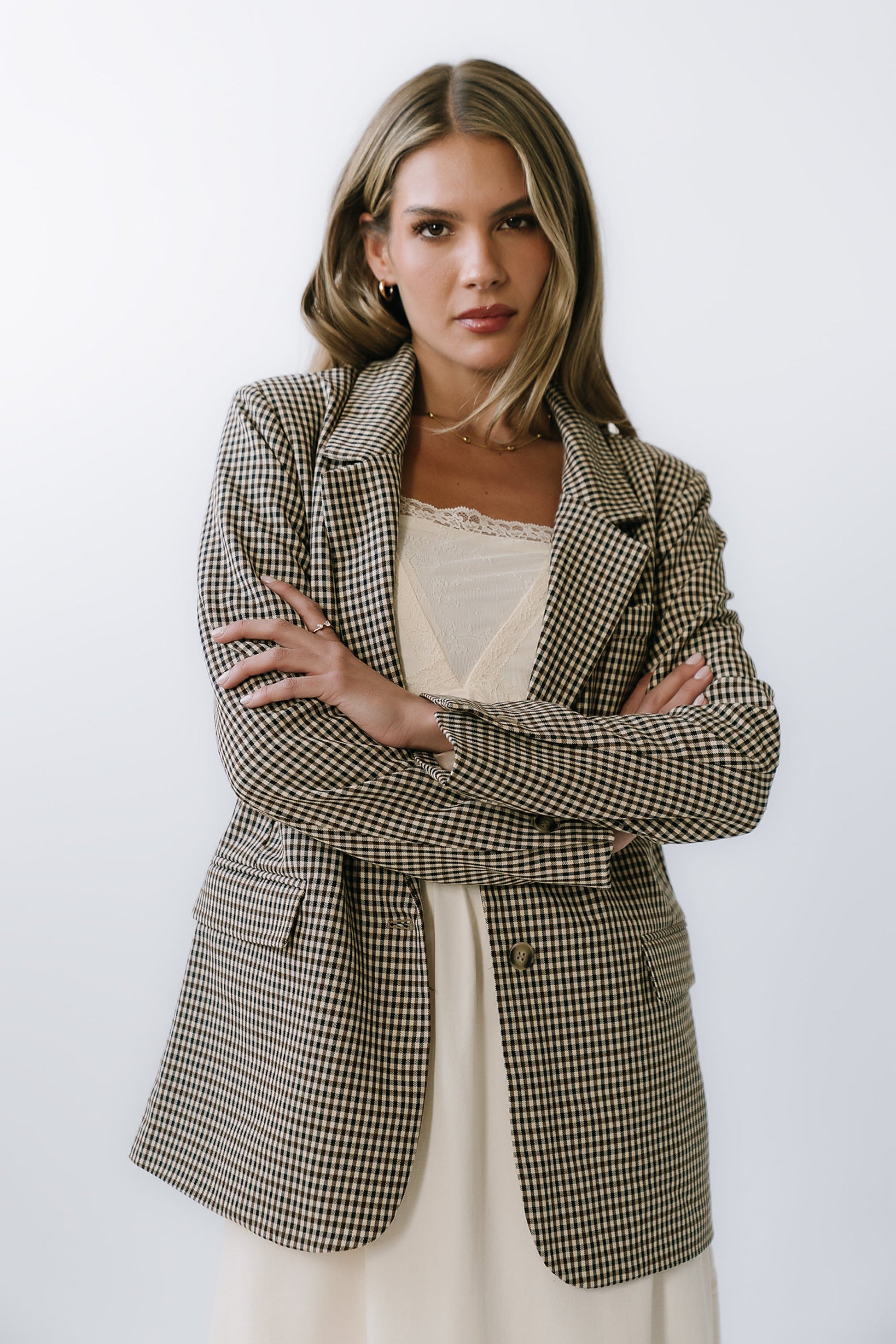Carie Gingham Blazer