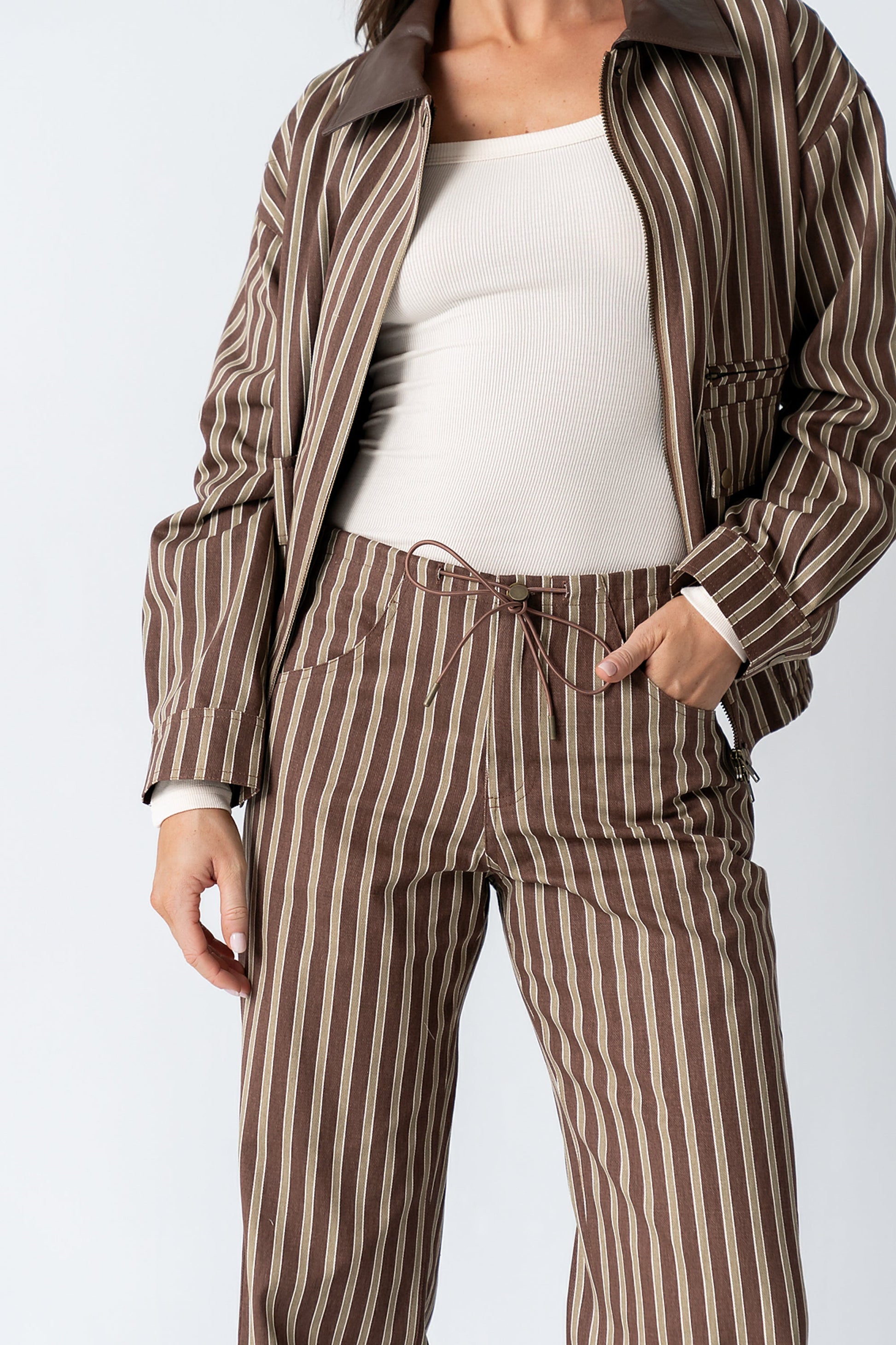 Carla Striped Wide Leg Pants