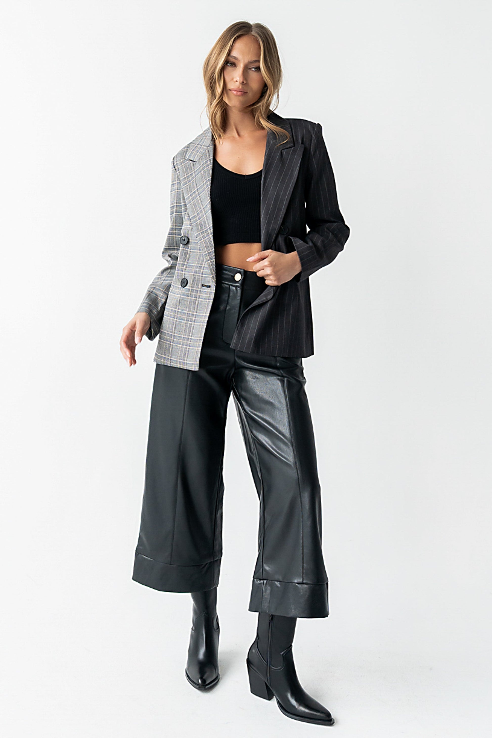 Ulani Vegan Leather Pants in Black - FINAL SALE