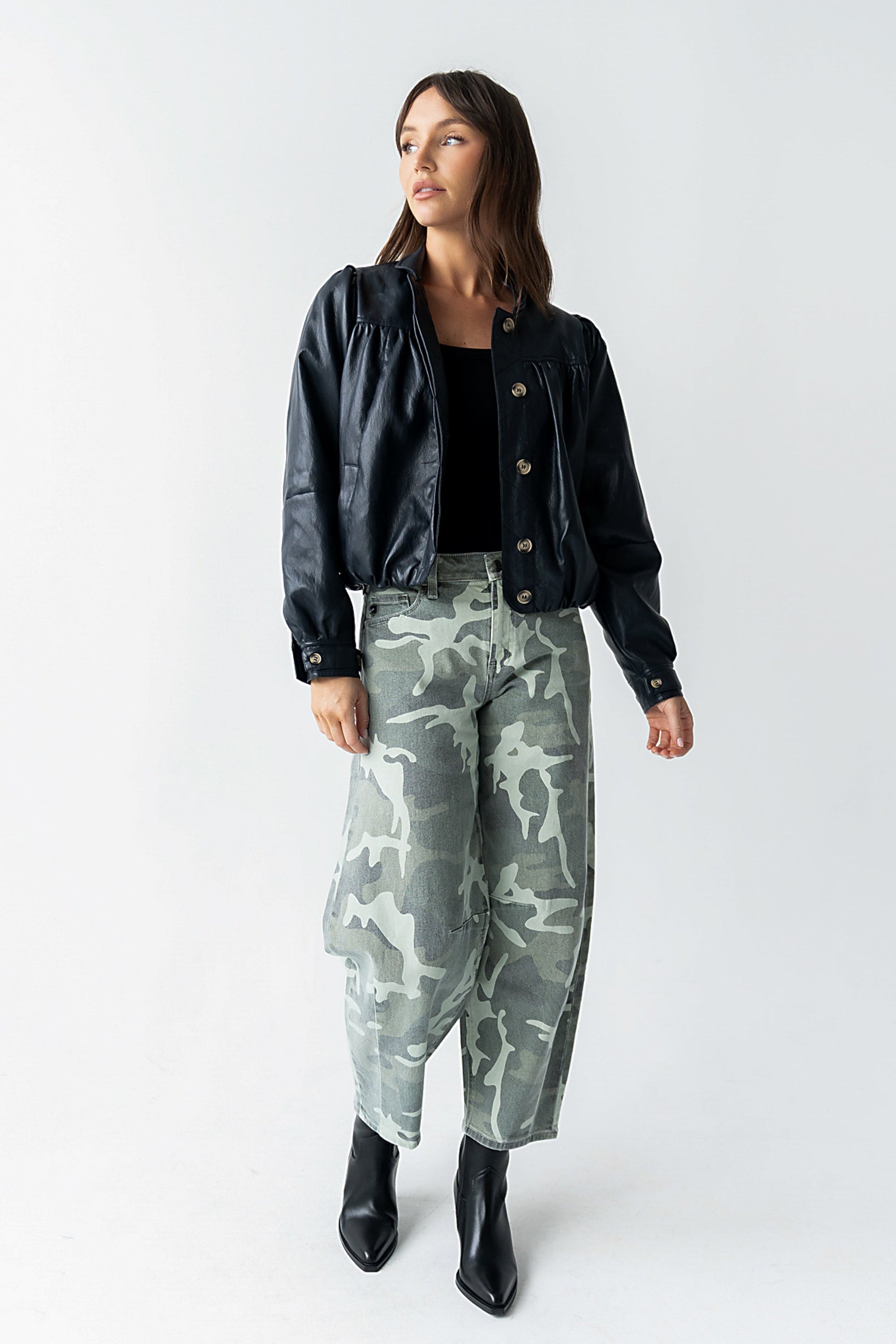 Kiele Vegan Leather Jacket