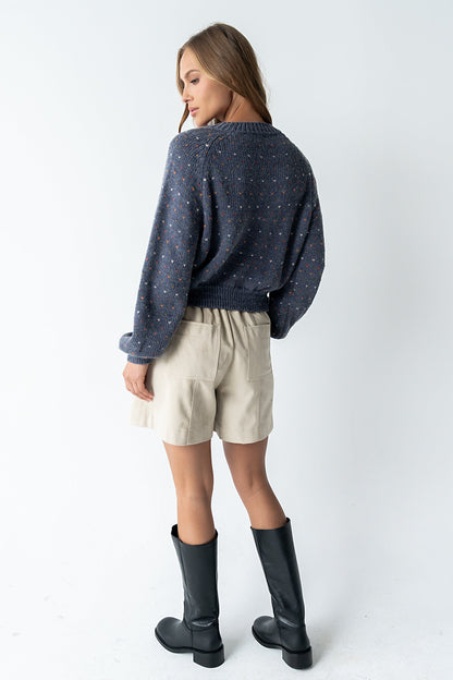 Sophie Knit Cardigan in Navy - FINAL SALE