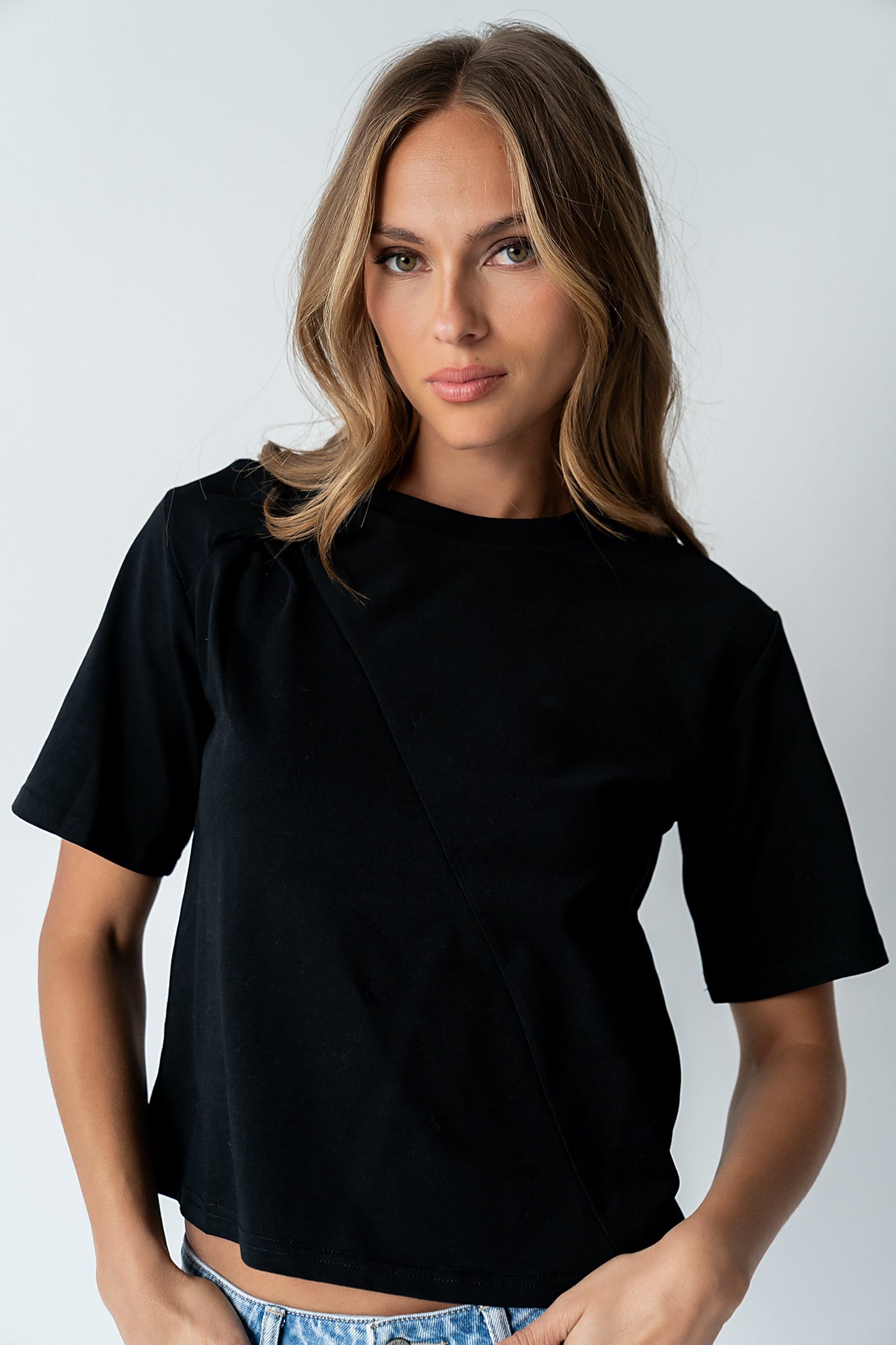 Buckley Knot Top in Black