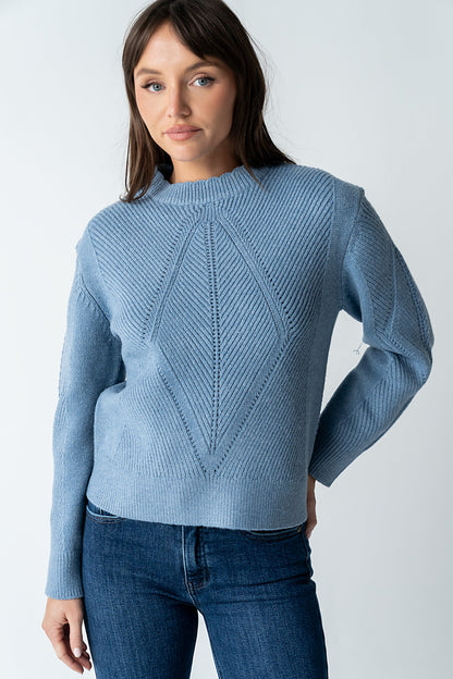 Bostyn Knit Sweater in Blue