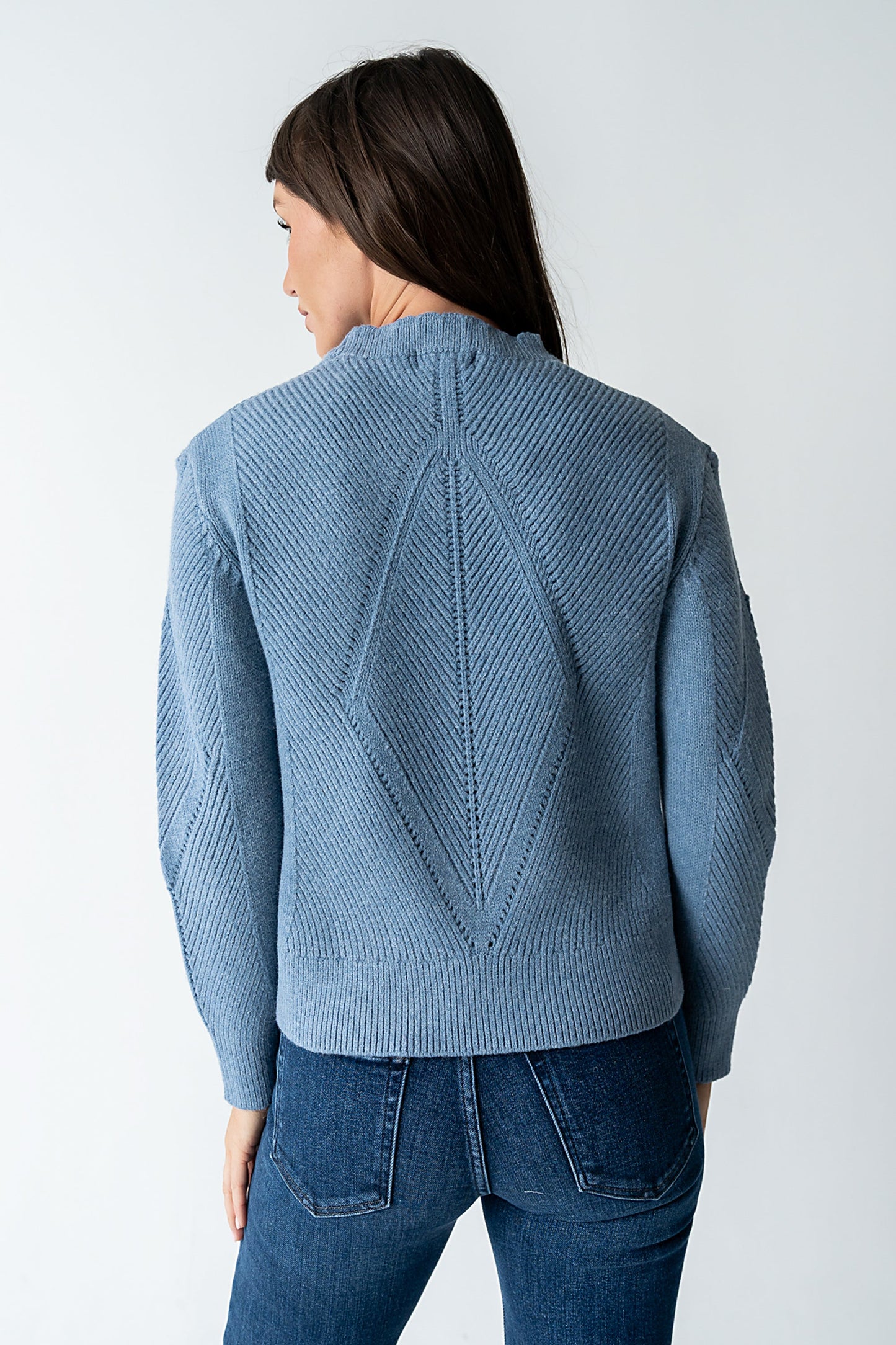 Bostyn Knit Sweater in Blue