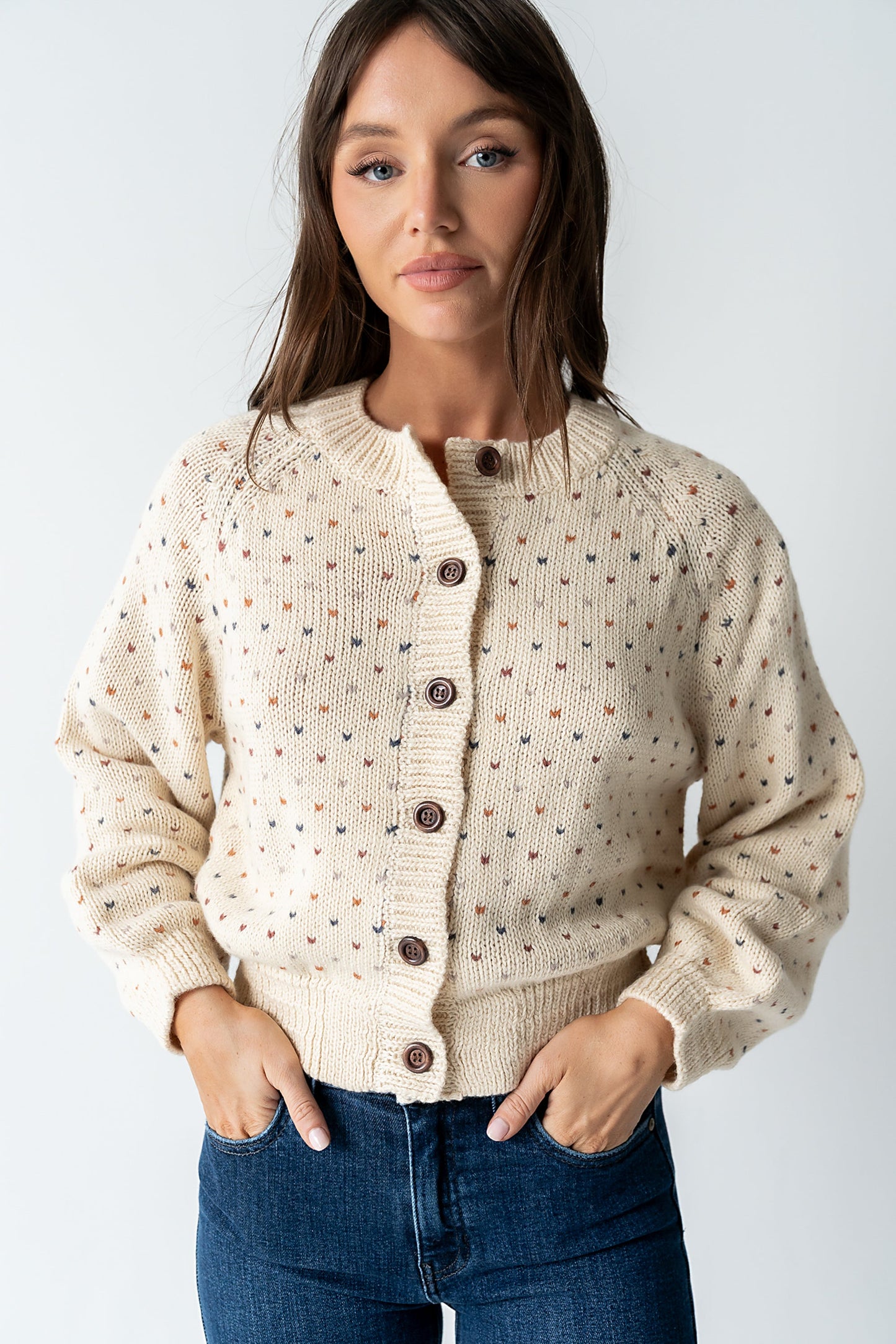 Sophie Knit Cardigan in Beige - FINAL SALE