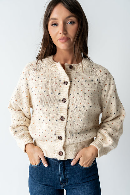 Sophie Knit Cardigan in Beige - FINAL SALE
