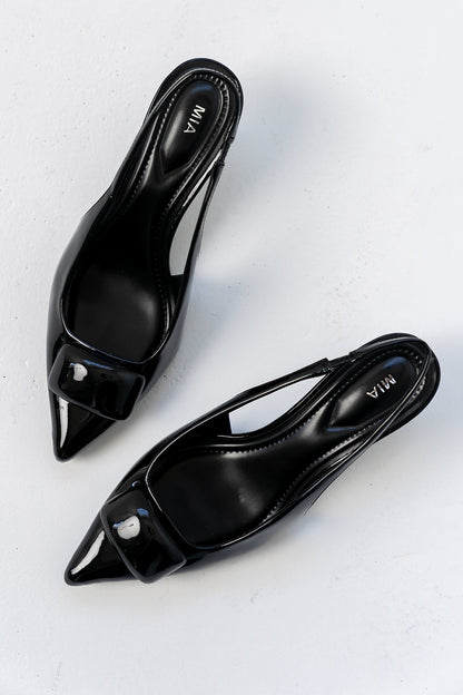 Nena Slingback Heels in Black