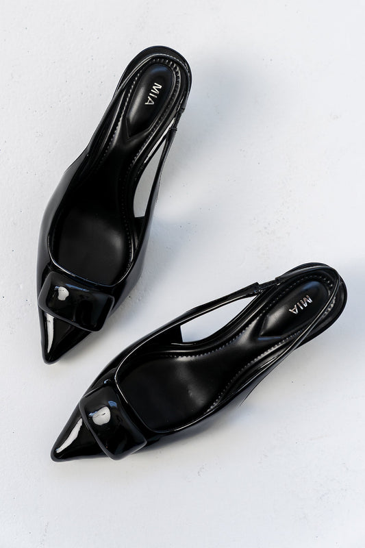 Nena Slingback Heels in Black