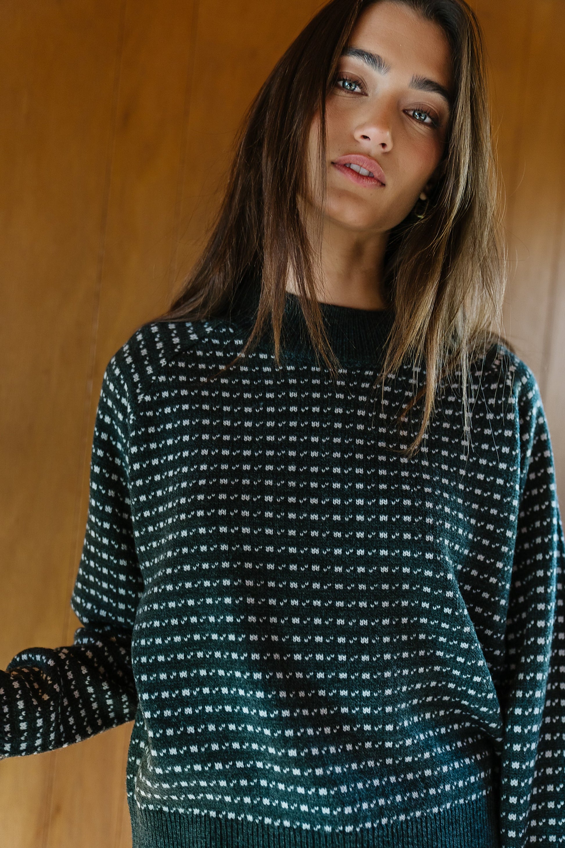Ziggy Knit Sweater in Charcoal