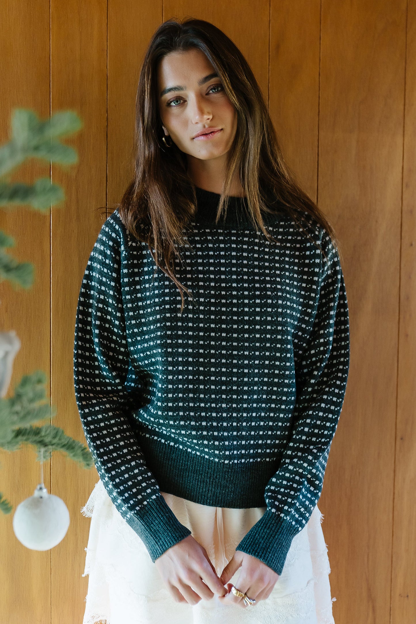 Ziggy Knit Sweater in Charcoal