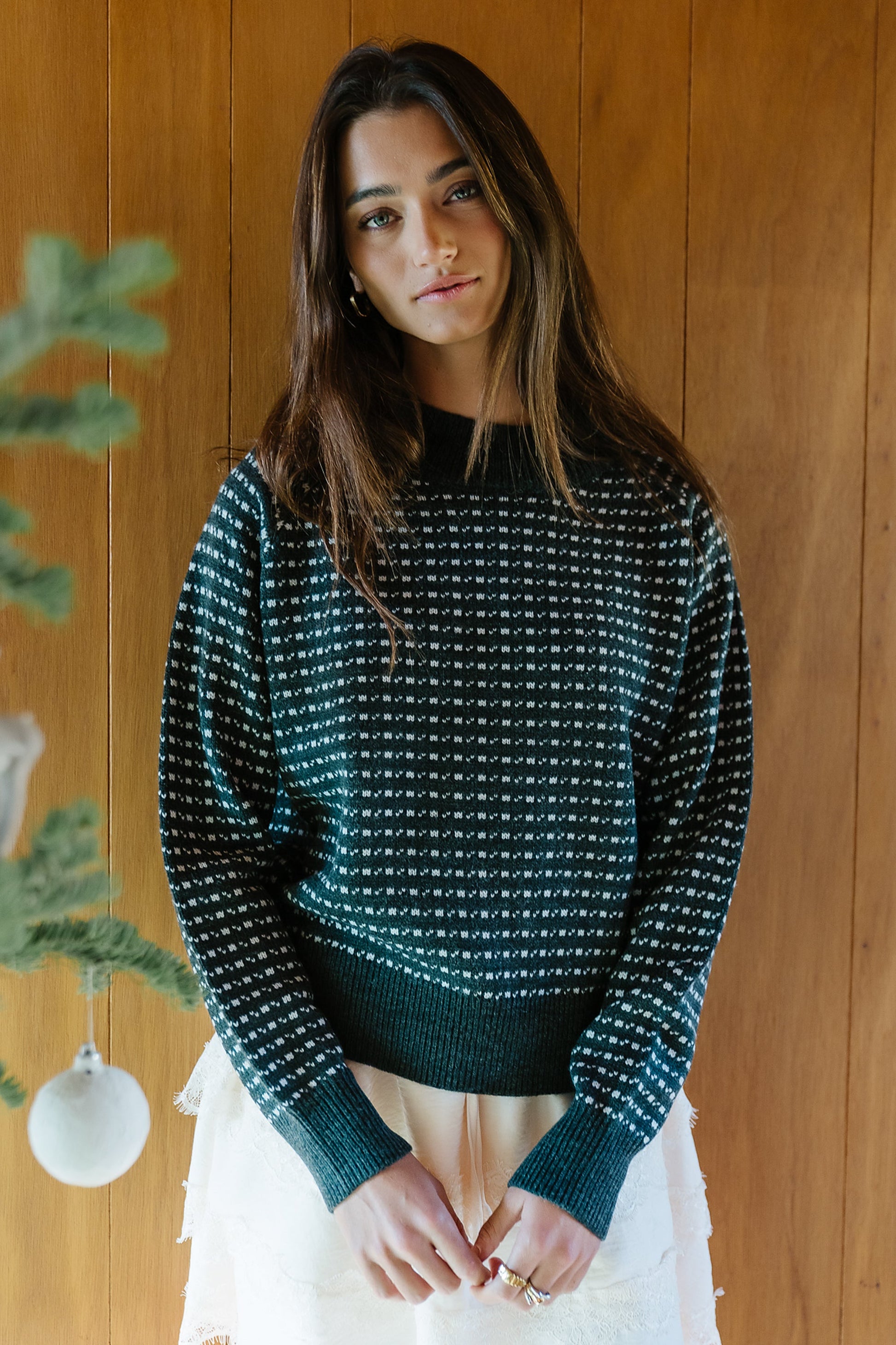 Ziggy Knit Sweater in Charcoal