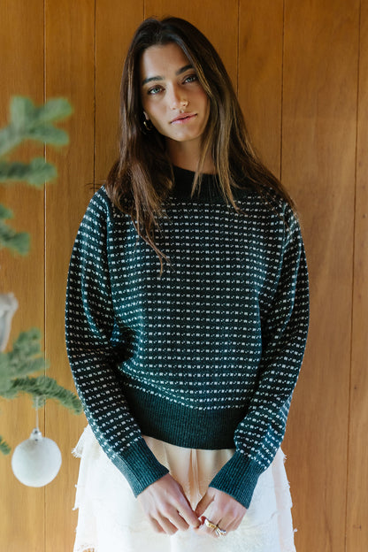 Ziggy Knit Sweater in Charcoal