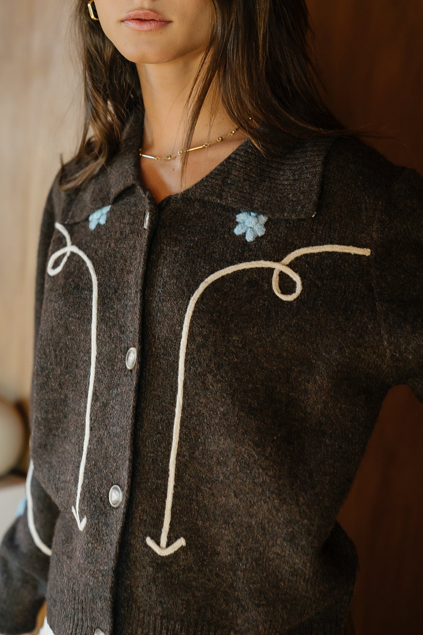 Ramero Embroidered Cardigan - FINAL SALE