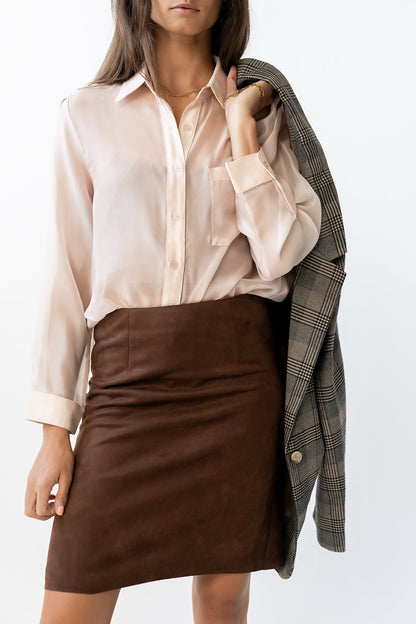 Franny Suede Mini Skirt