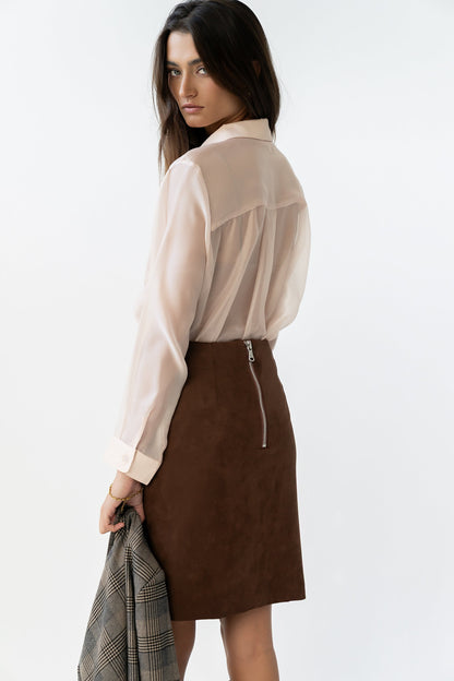 Franny Suede Mini Skirt