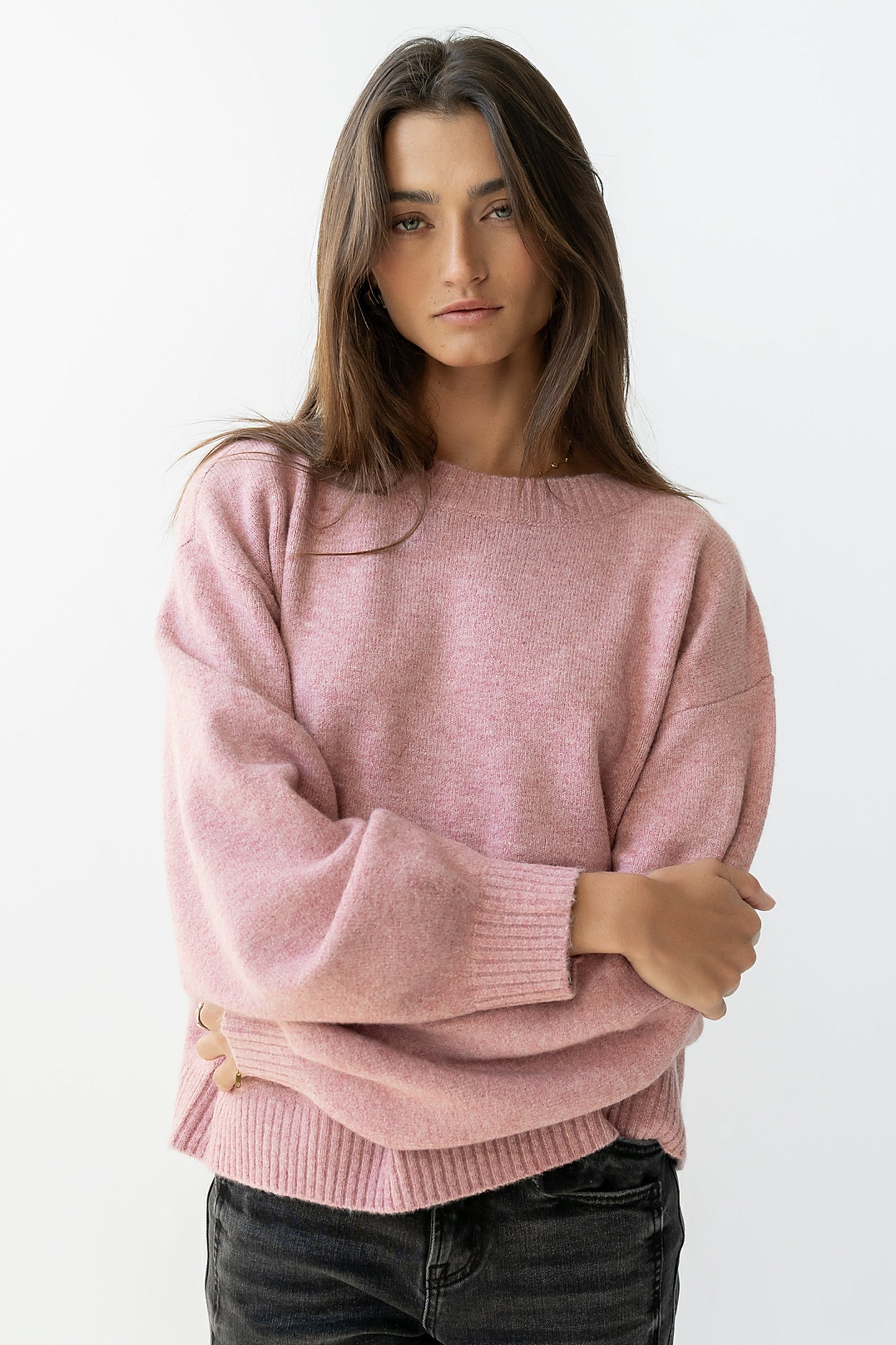 Josey Oversized Sweater in Pink