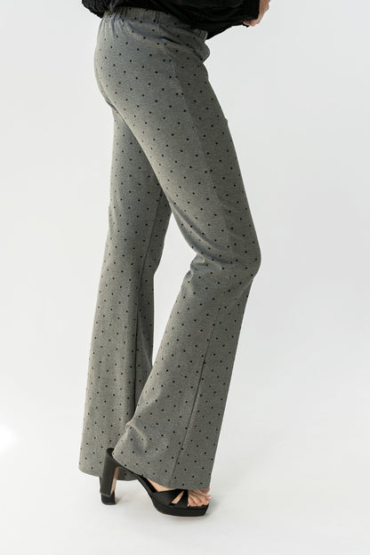 Chloe Polka Dot Pants in Charcoal