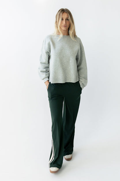 Avery Striped Pants in Green - FINAL SALE