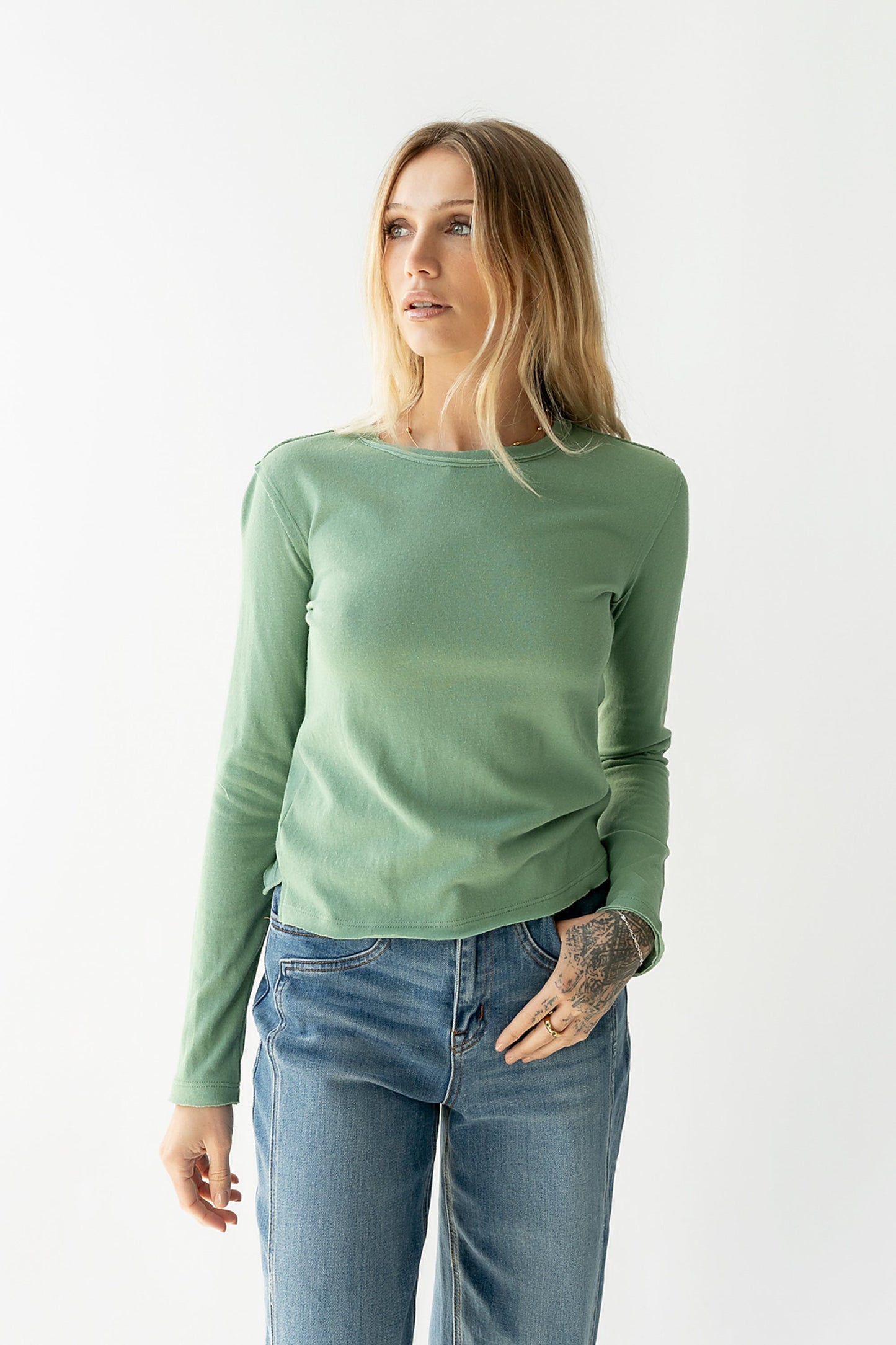 Janie Knit Top in Green