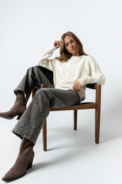 Toni Cable Knit Sweater