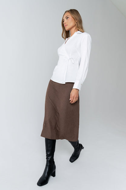 Kimmy Wrap Blouse
