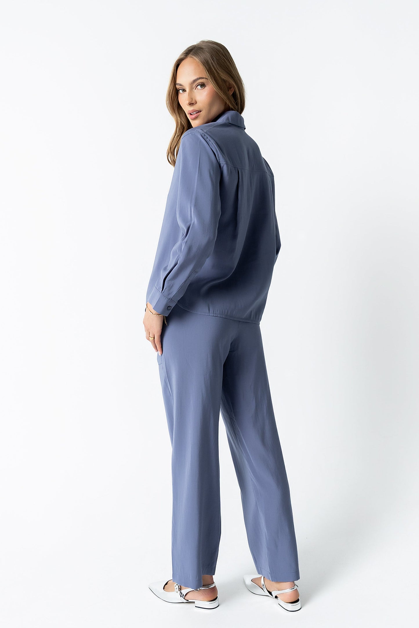 Tacie Button Up in Blue