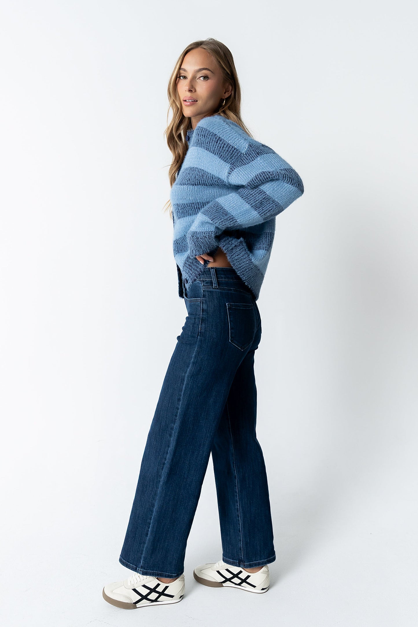 Russel Oversized Sweater in Blue