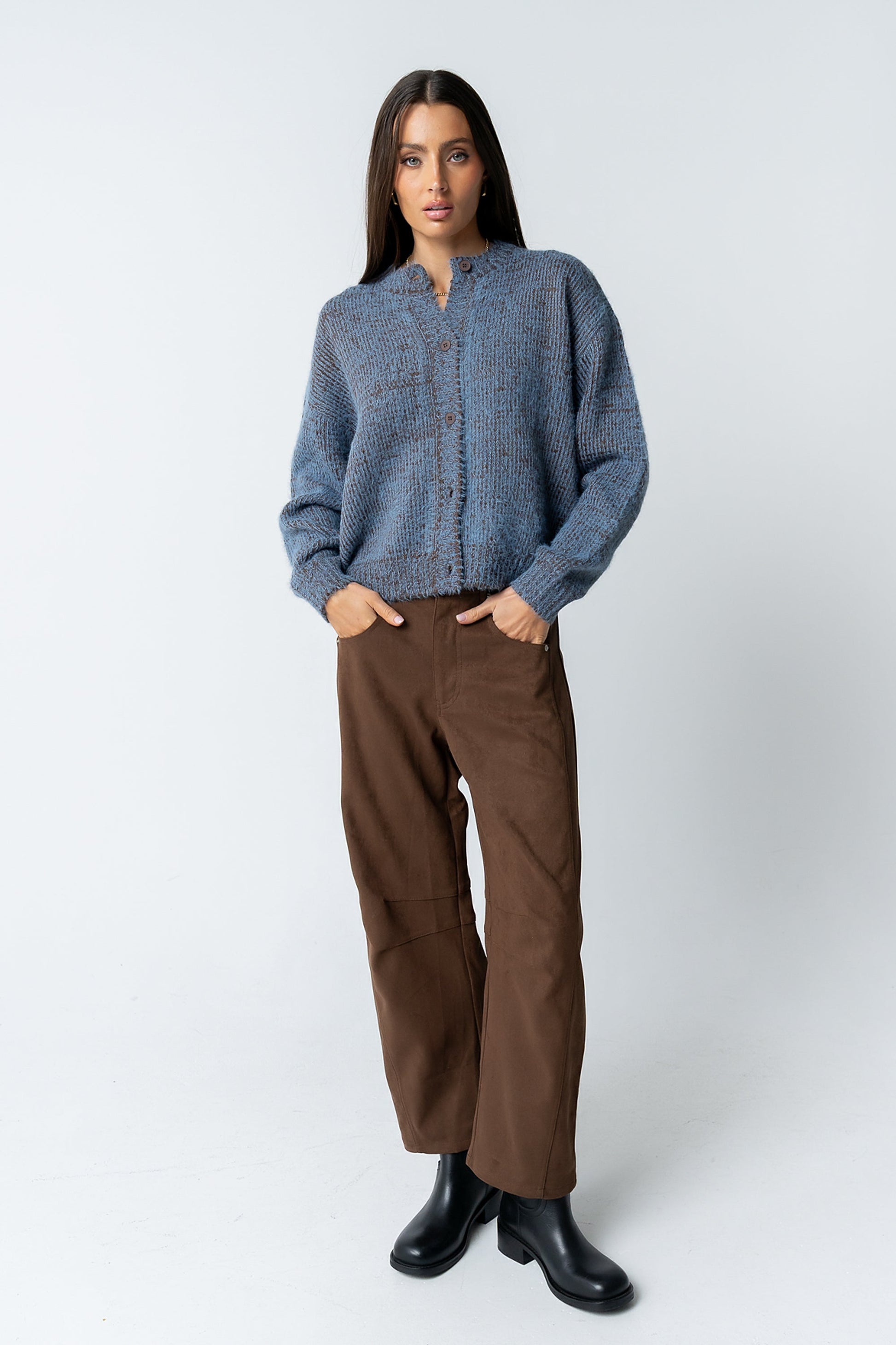 Russel Oversized Sweater in Brown