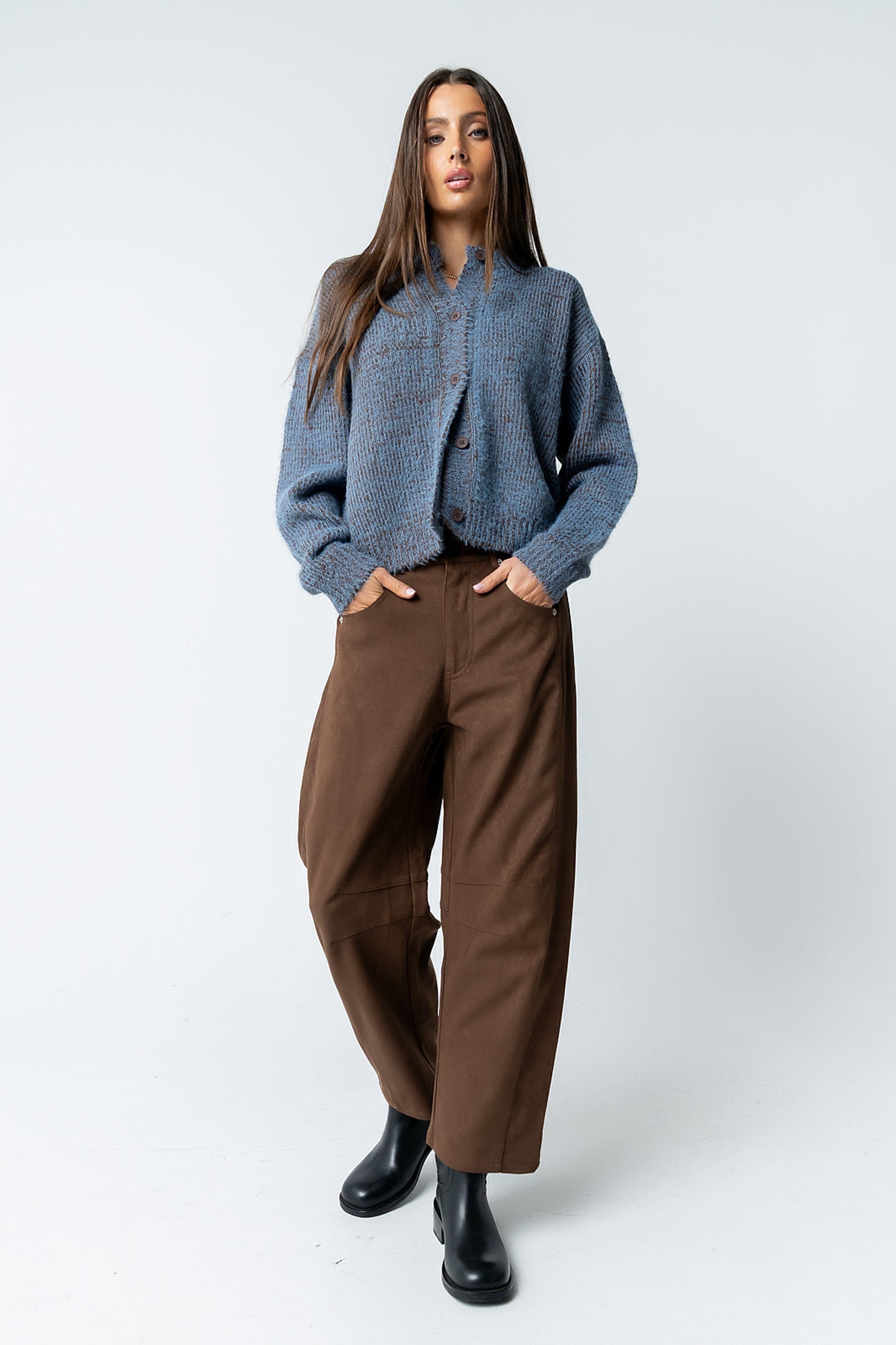 Russel Oversized Sweater in Brown