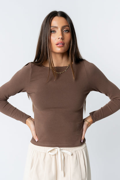Theresa Top in Brown