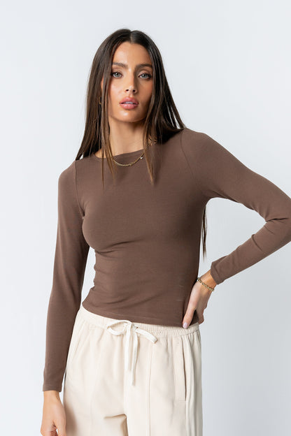 Theresa Top in Brown