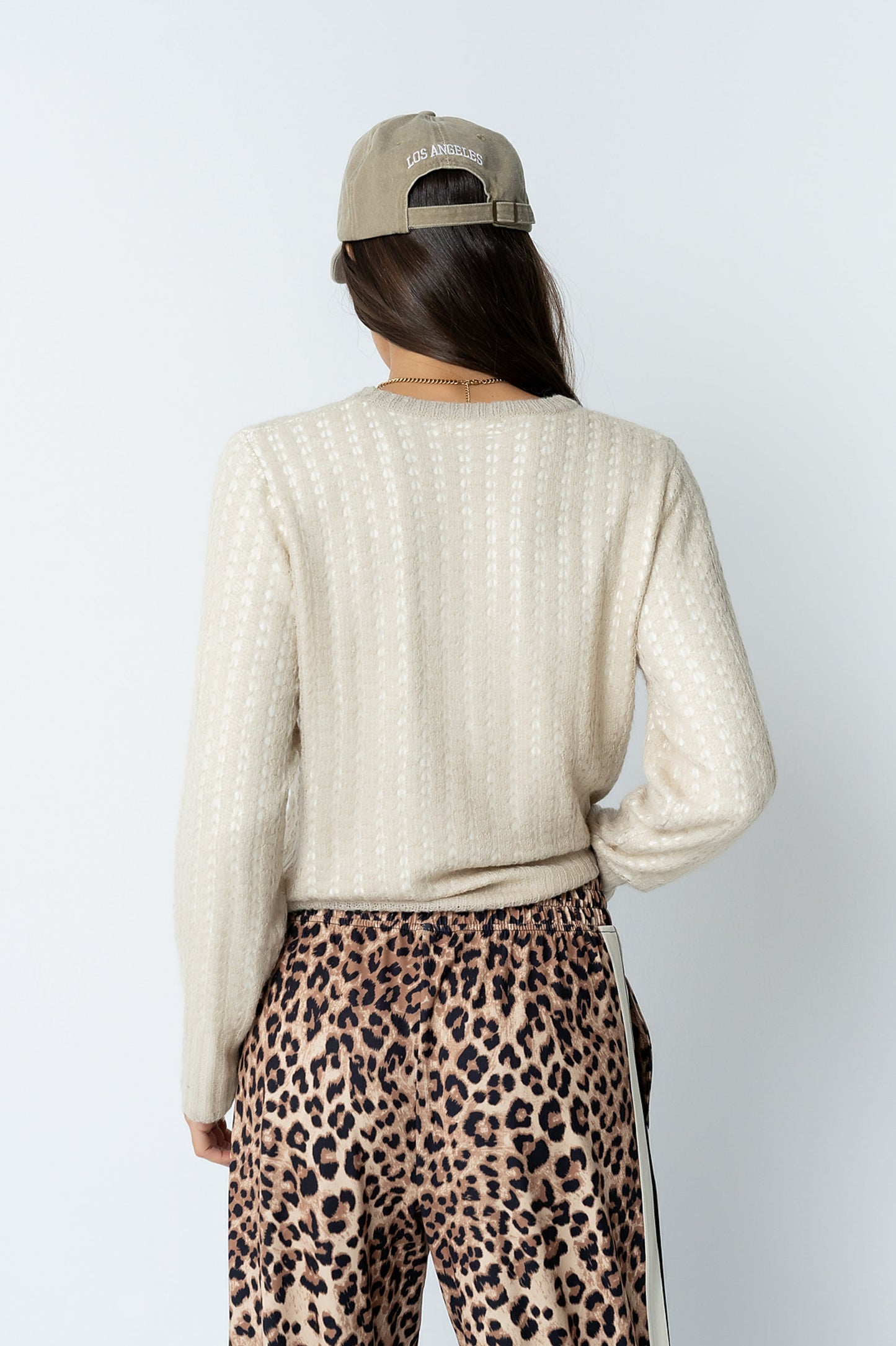 Leo Layered Sweater in Beige