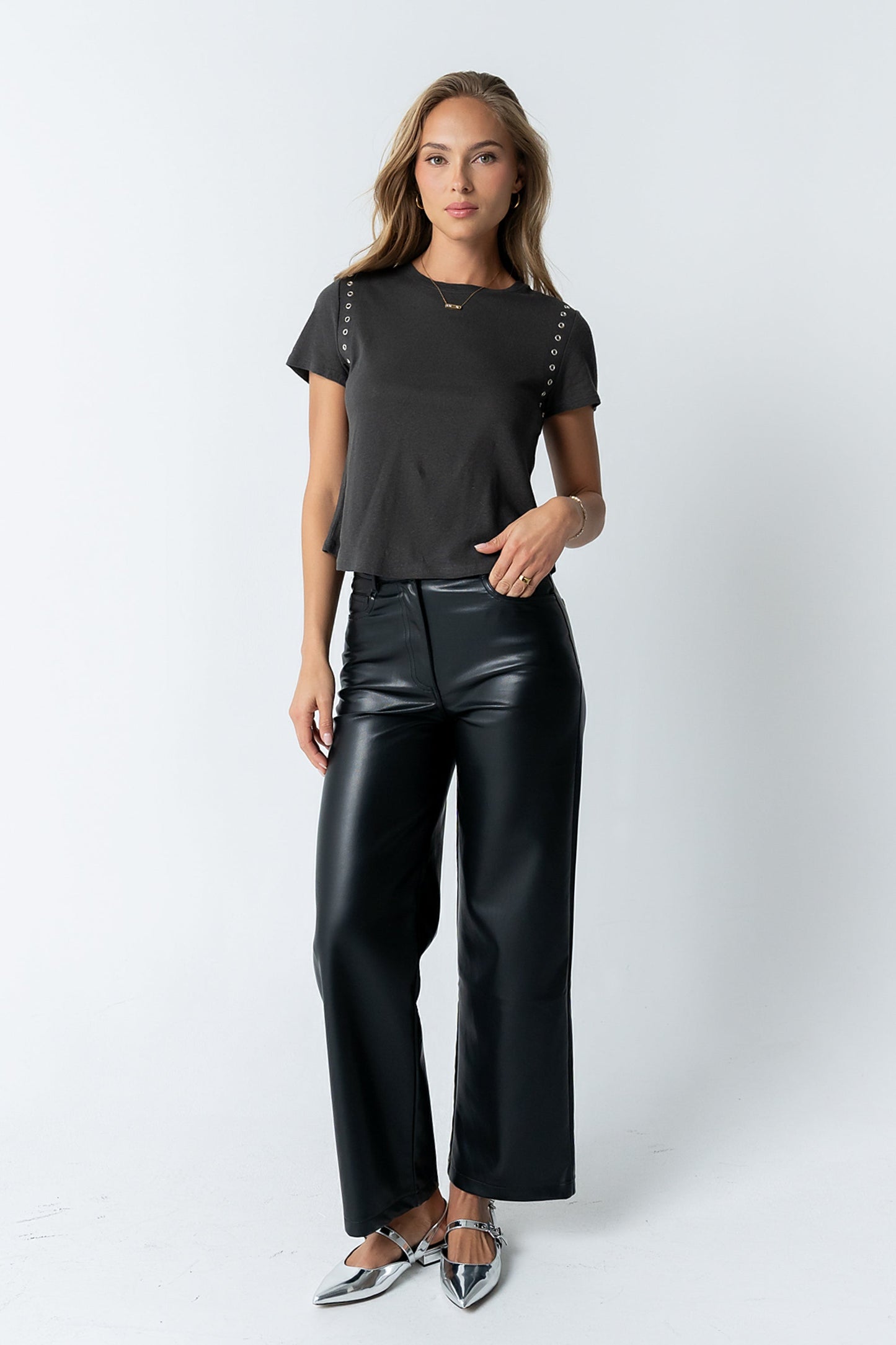 Dayna Vegan Leather Pants - FINAL SALE