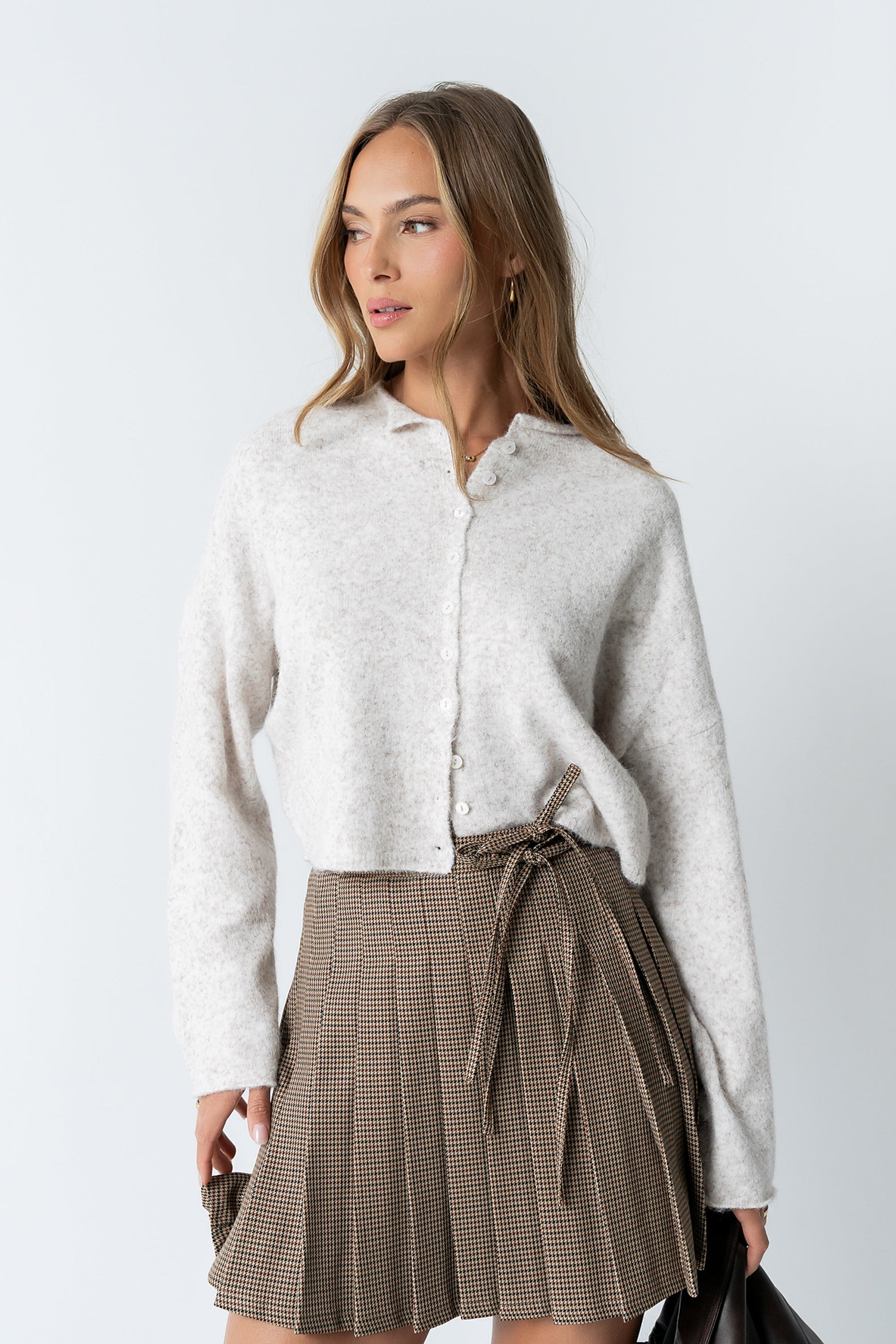 Maci Cardigan in Natural