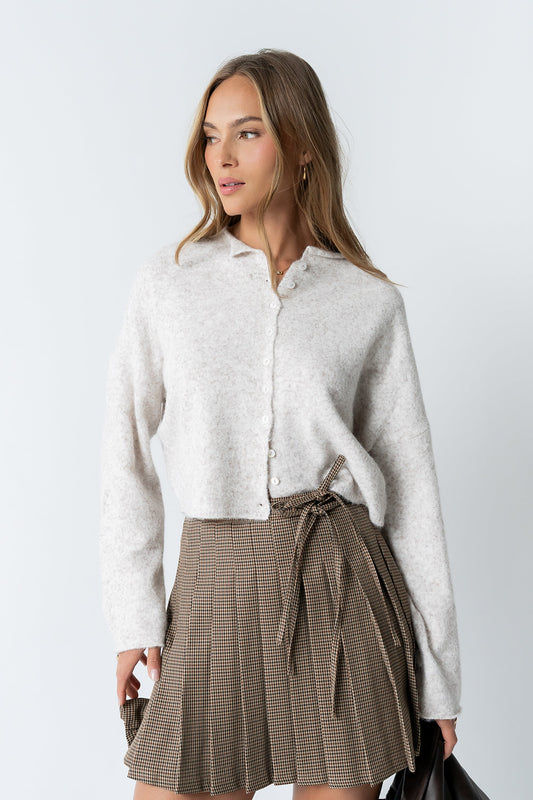 Maci Cardigan in Natural