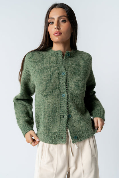Russel Oversized Sweater in Green
