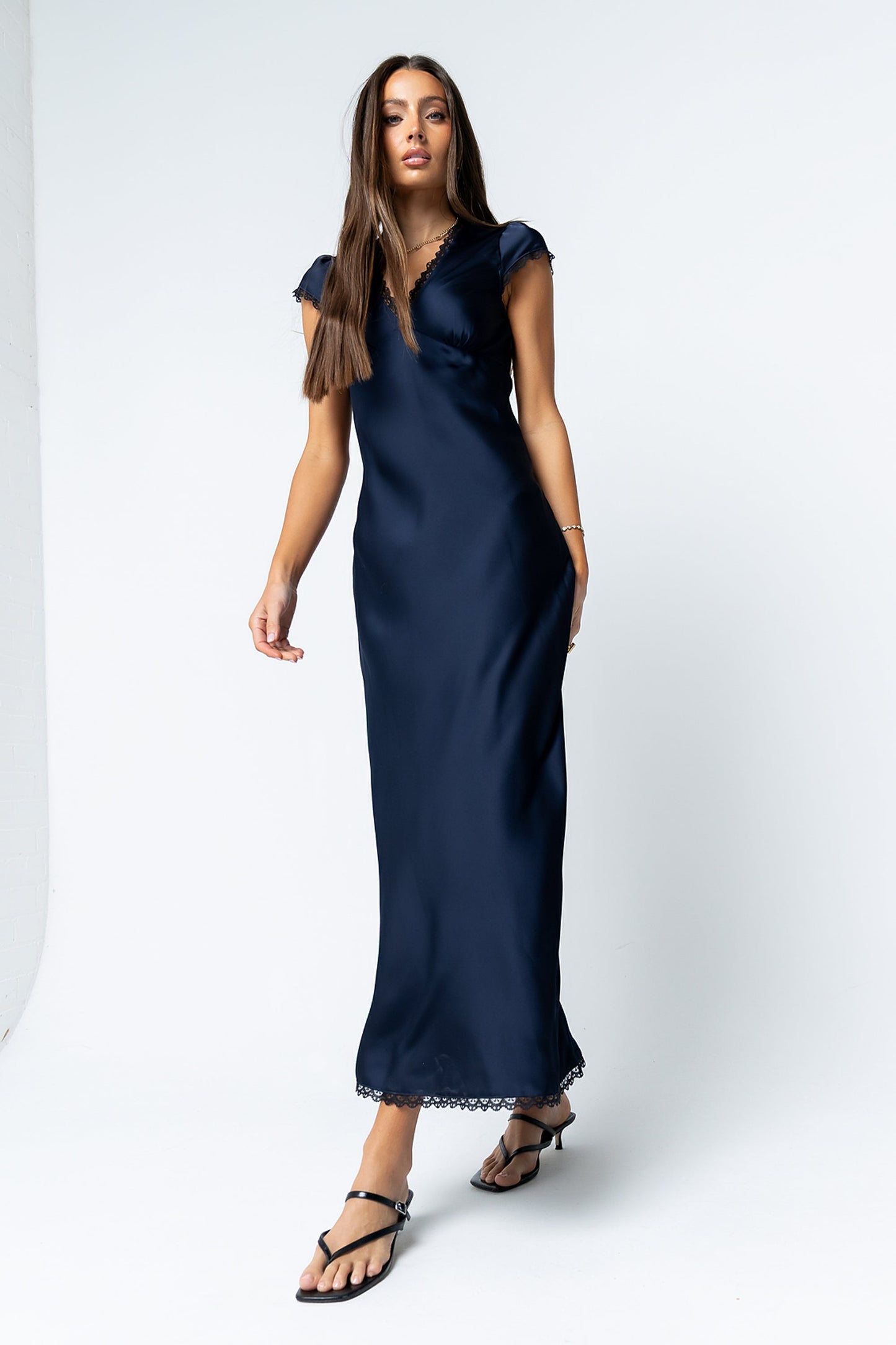 Wrenna Satin Maxi Dress