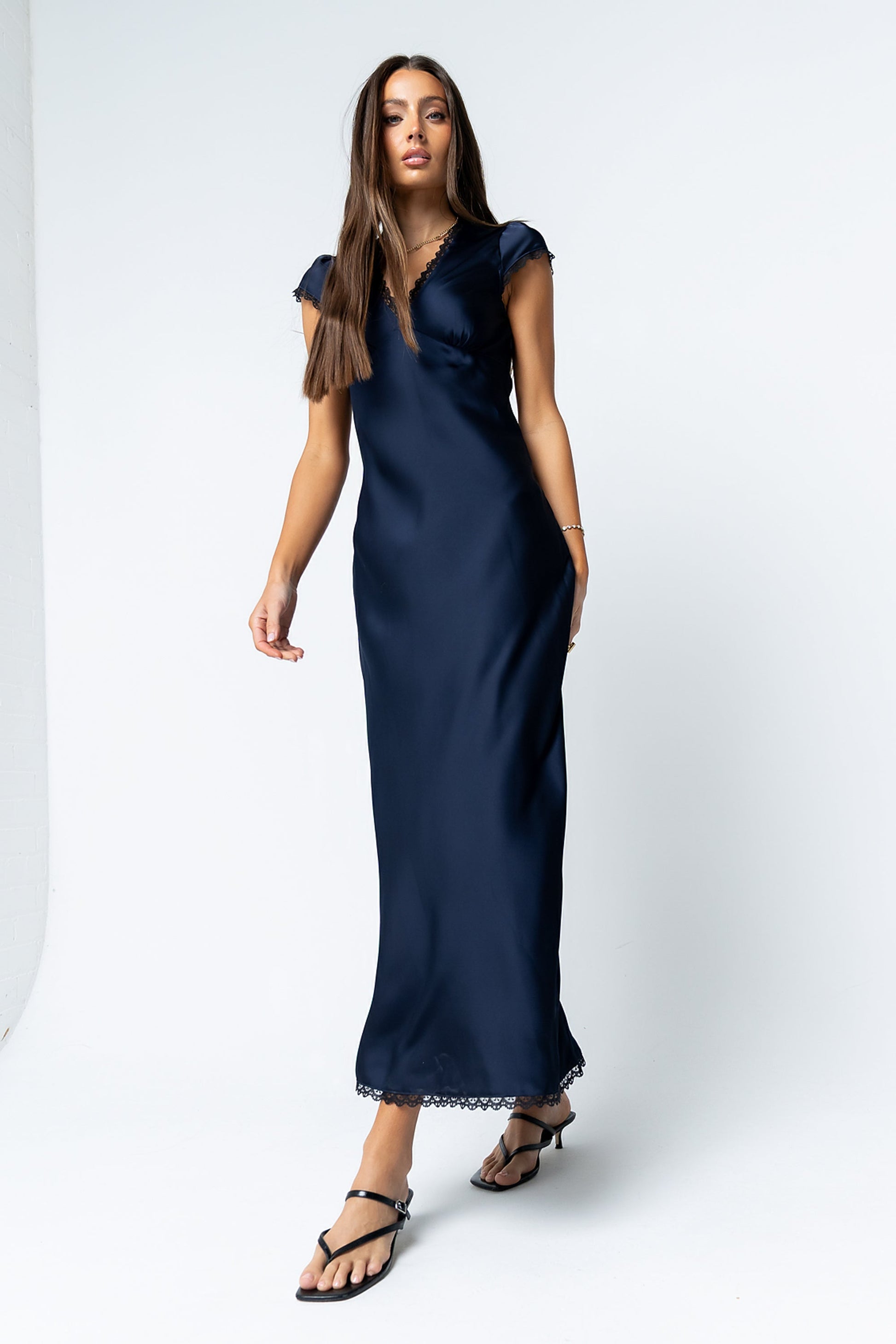 Wrenna Satin Maxi Dress