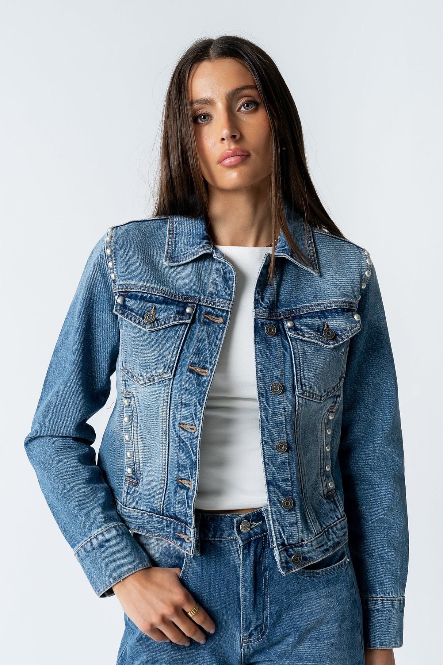 Majorca Studded Denim Jacket