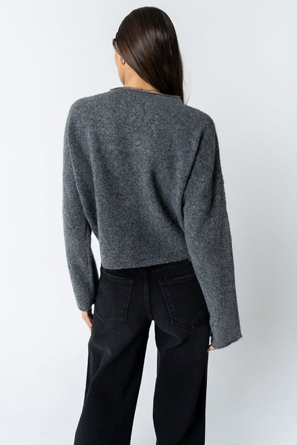 Maci Cardigan in Charcoal - FINAL SALE