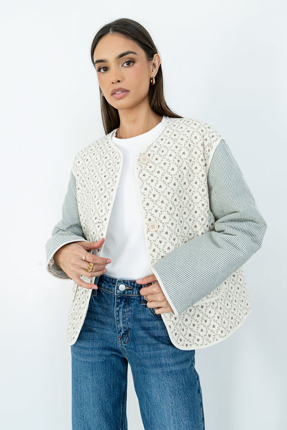 Lucas Quilted Jacket in Forest