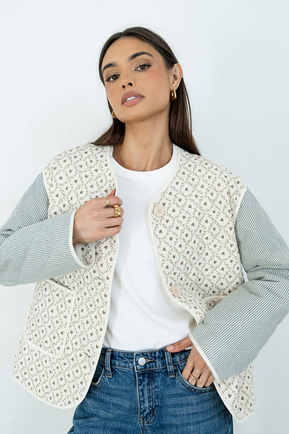 Lucas Quilted Jacket in Forest