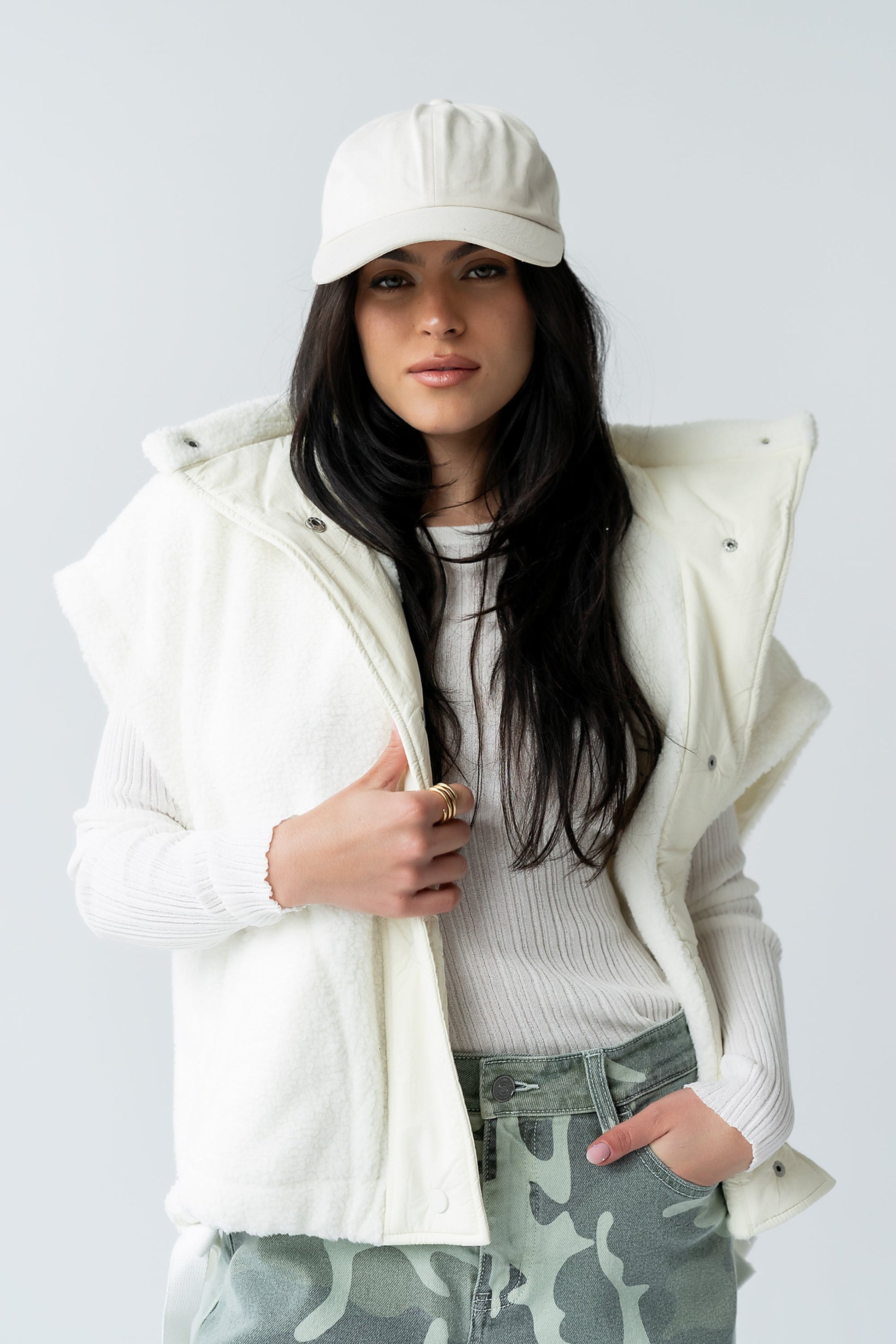 Marsha Oversized Sherpa Vest