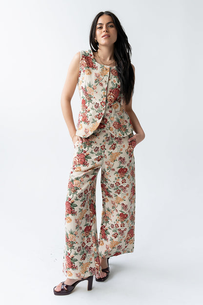 Joanna Floral Wide Leg Pants - FINAL SALE