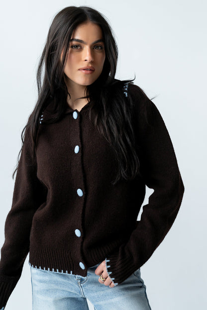 Michelle Contrast Sweater